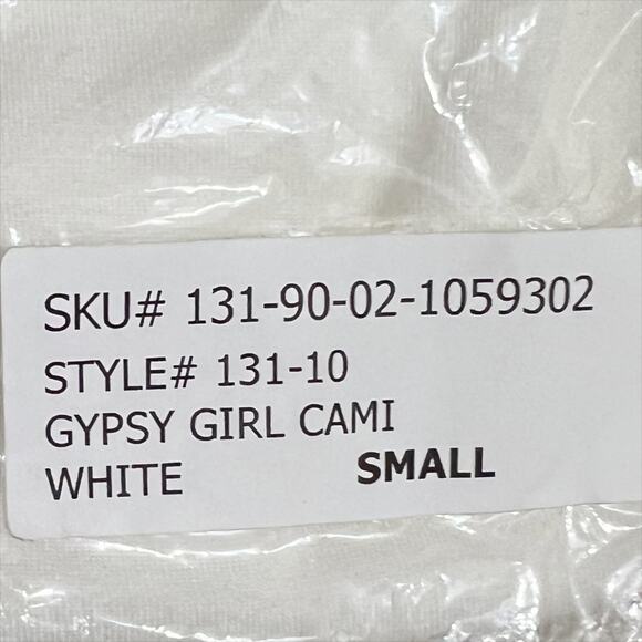 San Francisco City Lights Gypsy Girl Lace Cami Tank Top White Size Small NEW - Picture 6 of 8